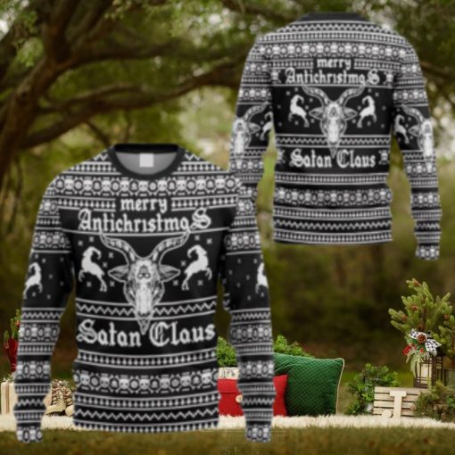 Merry Antichristmas Satan Claus Ugly Christmas Sweater