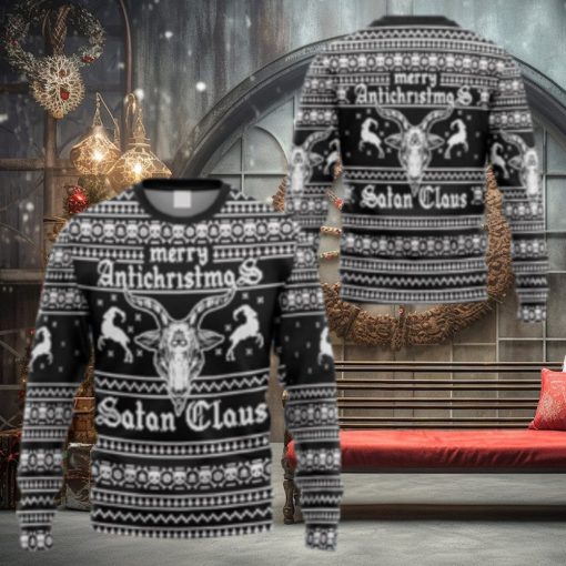 Merry Antichristmas Satan Claus Ugly Christmas Sweater