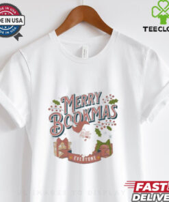 Merry Bookmas Everyone Christmas Santa T shirts