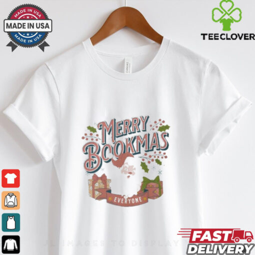 Merry Bookmas Everyone Christmas Santa T shirts