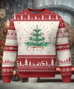 Merry & Bright Christmas Sleigh Ugly Christmas Sweater