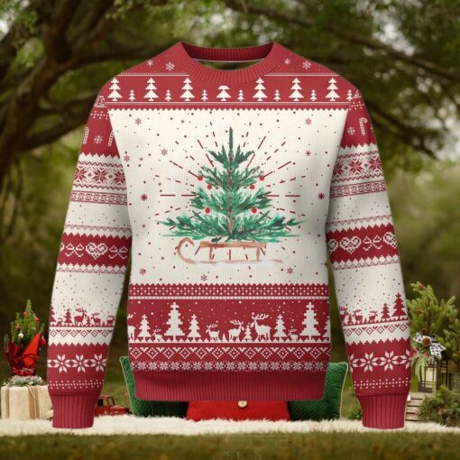 Merry & Bright Christmas Sleigh Ugly Christmas Sweater