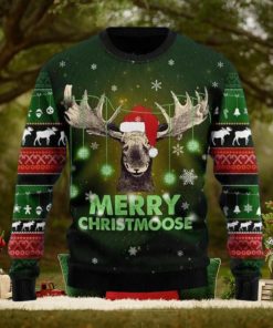 Merry ChristMoose Ugly Christmas Sweater 1 Merry ChristMoose Ugly Christmas Sweater