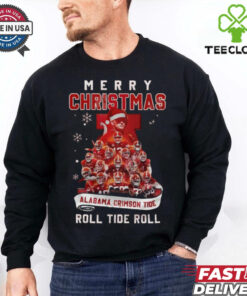 Merry Christmas Alabama Crimson Tide Roll Tide Roll 2024 Shirt