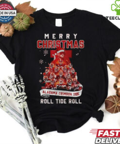 Merry Christmas Alabama Crimson Tide Roll Tide Roll 2024 Shirt 1 Merry Christmas Alabama Crimson Tide Roll Tide Roll 2024 Shirt