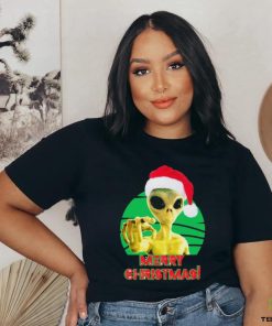 Merry Christmas Alien Ufo Outer Space Shirt