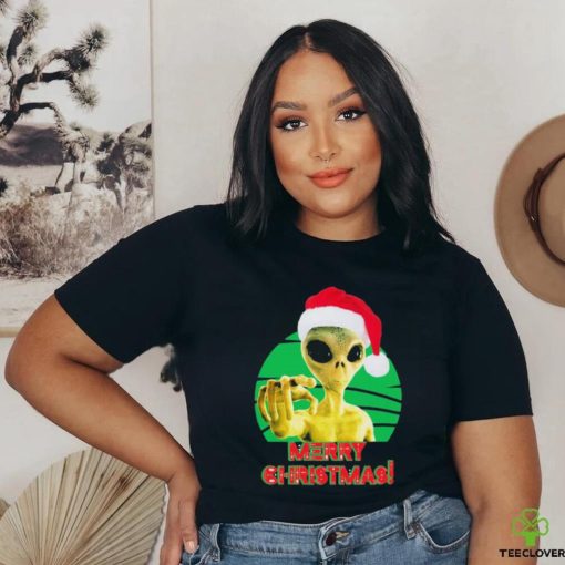 Merry Christmas Alien Ufo Outer Space Shirt