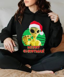 Merry Christmas Alien Ufo Outer Space Shirt