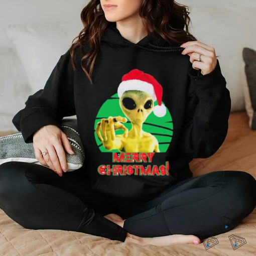 Merry Christmas Alien Ufo Outer Space Shirt