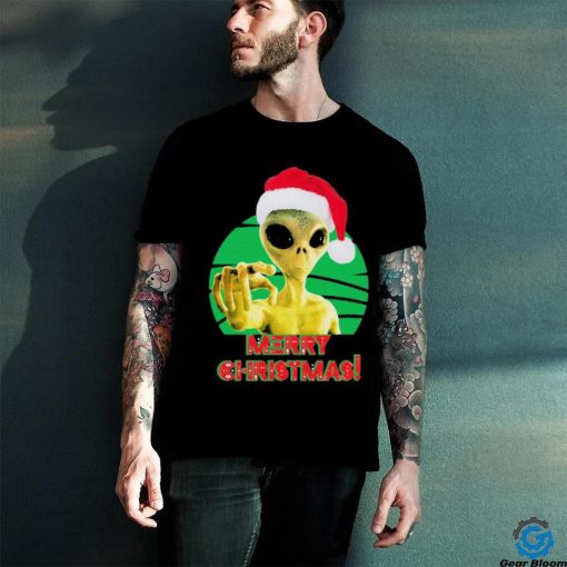 Merry Christmas Alien Ufo Outer Space Shirt
