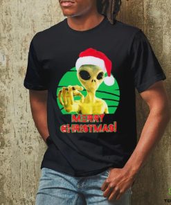 Merry Christmas Alien Ufo Outer Space Shirt