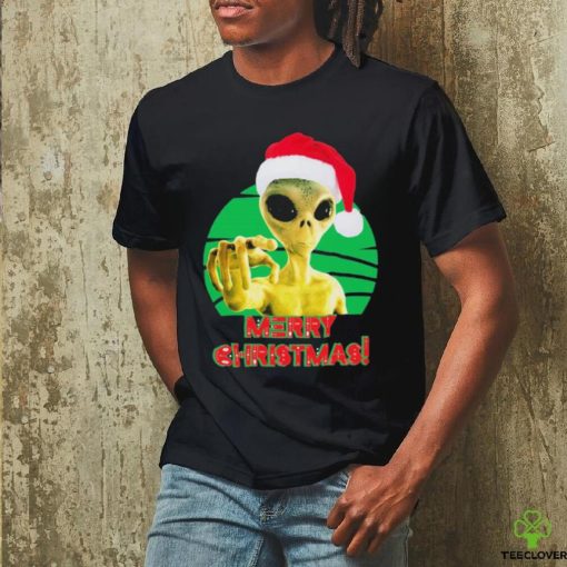 Merry Christmas Alien Ufo Outer Space Shirt