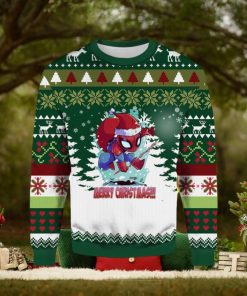 Merry Christmas And Happy Holidays Spider Man Ugly Sweater