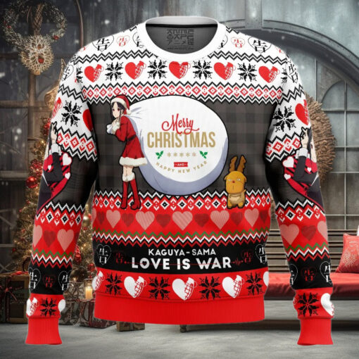 Merry Christmas And Happy New Year Kaguya Sama Love Is War Ugly Christmas Sweater