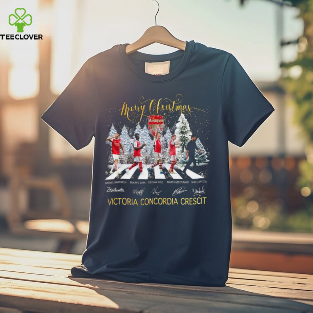 Merry Christmas Arsenal Victoria Concordia Crescit Shirt Merry Christmas Arsenal Victoria Concordia Crescit Shirt