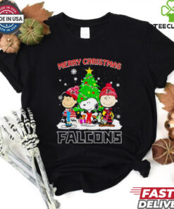 Merry Christmas Atlanta Falcons X Peanuts characters 2024 shirt