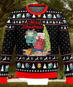 Merry Christmas BMO Finn Aventure TimeUgly Christmas Sweater
