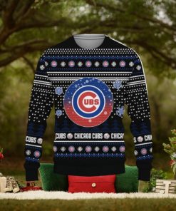 Merry Christmas Baseball American Chicago Cubs Unisex 3D Ugly Christmas Sweater Christmas Gift Ideas