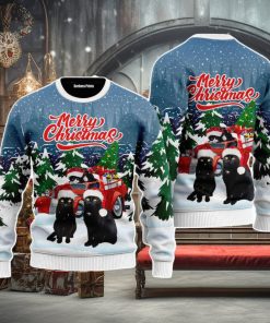 Merry Christmas Black Cat Christmas Unisex Ugly Sweater