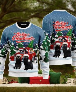 Merry Christmas Black Cat Christmas Unisex Ugly Sweater