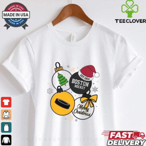 Merry Christmas Boston Hockey Est 1924 Shirt
