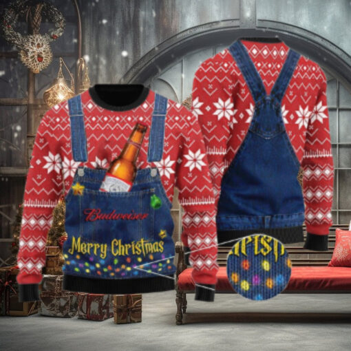 Merry Christmas Budweiser Ugly Sweater