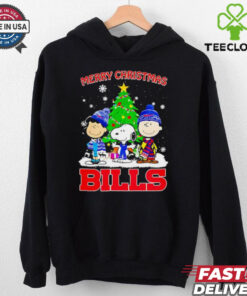 Merry Christmas Buffalo Bills X Peanuts characters 2024 shirt