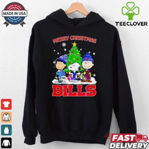 Merry Christmas Buffalo Bills X Peanuts characters 2024 shirt