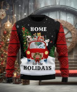 Merry Christmas Bulldog And Snowman Ugly Sweater Christmas Party