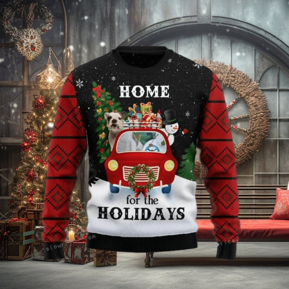 Merry Christmas Bulldog And Snowman Ugly Sweater Christmas Party Merry Christmas Bulldog And Snowman Ugly Sweater Christmas Party