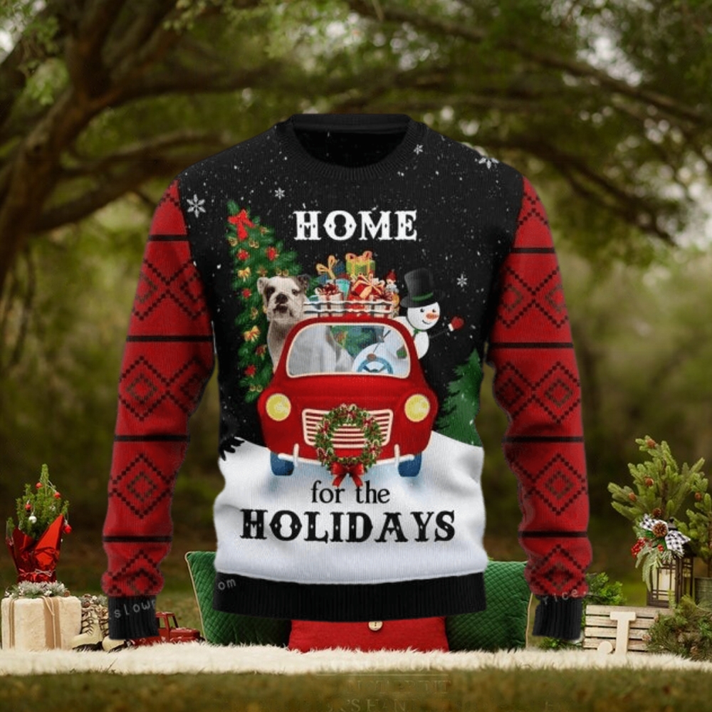 Merry Christmas Bulldog And Snowman Ugly Sweater Christmas Party Merry Christmas Bulldog And Snowman Ugly Sweater Christmas Party