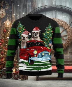 Merry Christmas Bulldog Ugly Christmas Sweater Gift For Men And Women