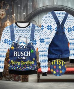 Merry Christmas Busch Light Sweater, Christmas Gift Apparel, Merry Ugly Christmas Sweater