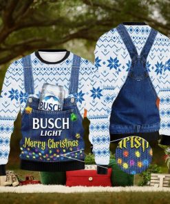 Merry Christmas Busch Light Sweater, Christmas Gift Apparel, Merry Ugly Christmas Sweater
