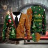Funny Santa Dabbing Pattern Christmas Unisex Ugly Sweater