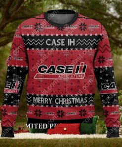 Merry Christmas Case IH Tractor Ugly Christmas Sweater