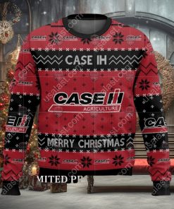 Merry Christmas Case IH Tractor Ugly Christmas Sweater