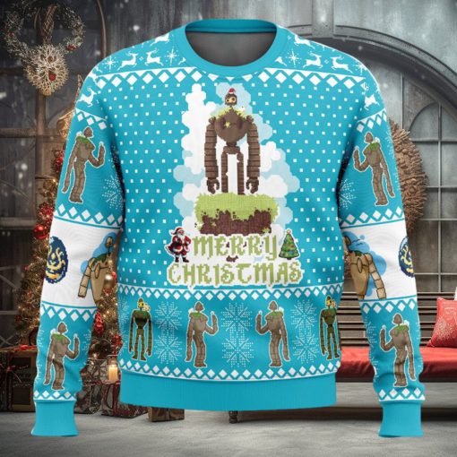 Merry Christmas Castle in the Sky Ugly Christmas Sweater