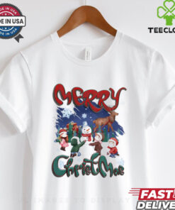 Merry Christmas Children make snowmen vintage shirt