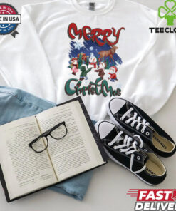 Merry Christmas Children make snowmen vintage shirt