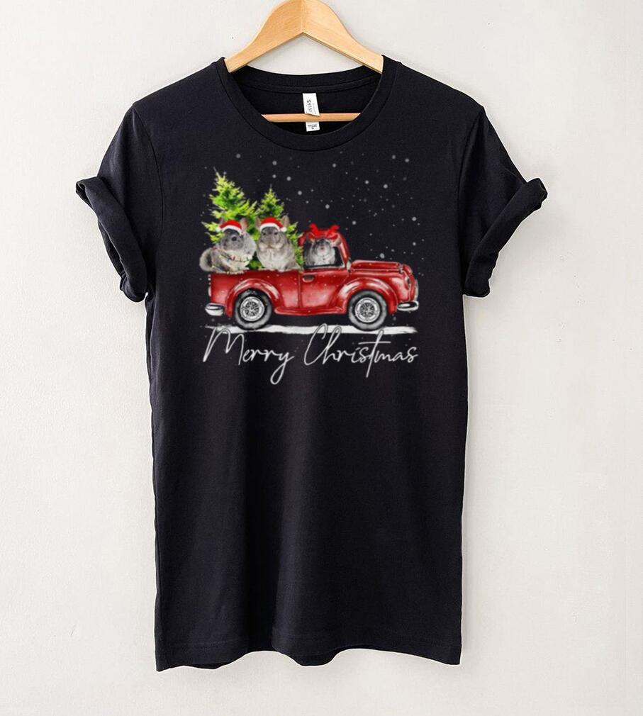 Merry Christmas Chinchilla Farmer Santa Truck Xmas Reindeer Shirt Merry Christmas Chinchilla Farmer Santa Truck Xmas Reindeer Shirt