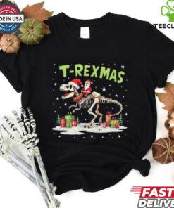 Merry Christmas Christmas Dinosaur T-Rexmas 2024 Shirt with a fun, festive design featuring a T-Rex in holiday spirit.