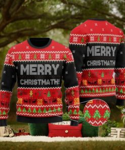 Merry Christmas Christmath Math 3D Printed Ugly Christmas Sweater