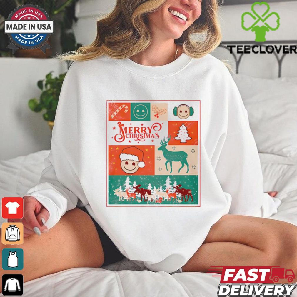 Merry Christmas Collage Emoji shirt Merry Christmas Collage Emoji shirt