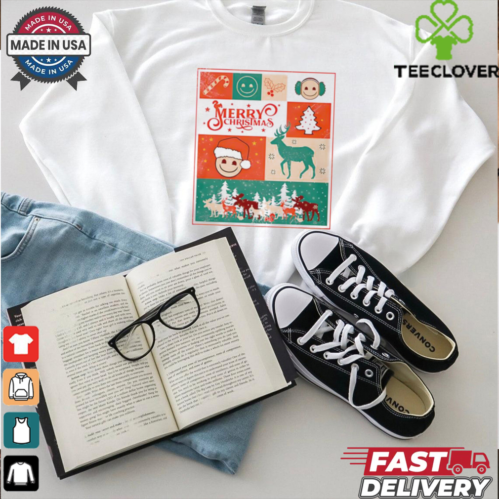 Merry Christmas Collage Emoji shirt Merry Christmas Collage Emoji shirt