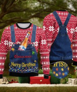 Merry Christmas Coors Light Ugly Sweater, Christmas Gift Apparel, Merry Ugly Christmas Sweater