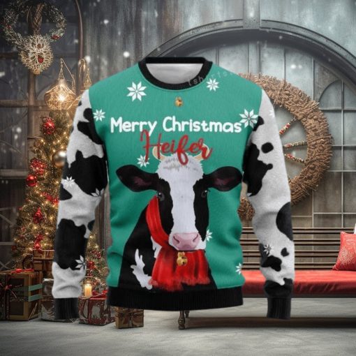 Merry Christmas Cow Ugly Sweater Christmas Party