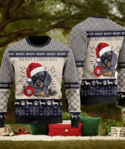 Merry Christmas Dachshund Womens Ugly Sweater