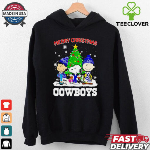 Merry Christmas Dallas Cowboys X Peanuts characters 2024 T Shirt