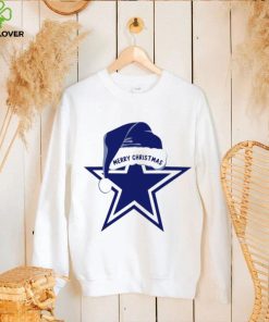 Merry Christmas Dallas Cowboys football Santa hat logo funny hoodie, sweater, longsleeve, shirt v-neck, t-shirt